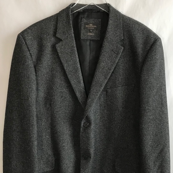 Rodd & Gunn Men's XL Grey Herringbone Sports Coat Blazer Italian Woven Wool - Picture 3 of 16